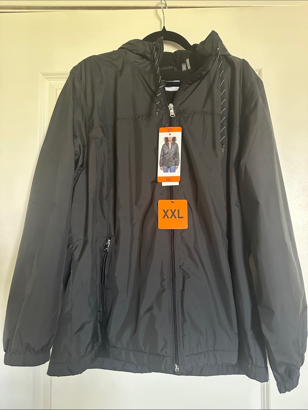 NWT Calvin Klein Women's Ladies' Zip Front Hooded Windbreaker Jacket
